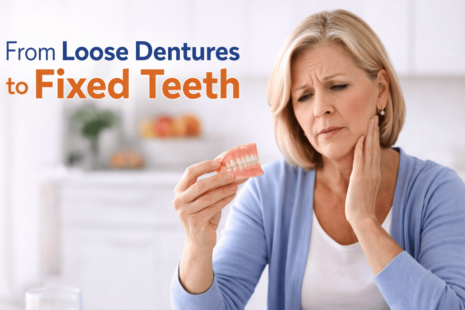 From Loose Dentures to Fixed Teeth